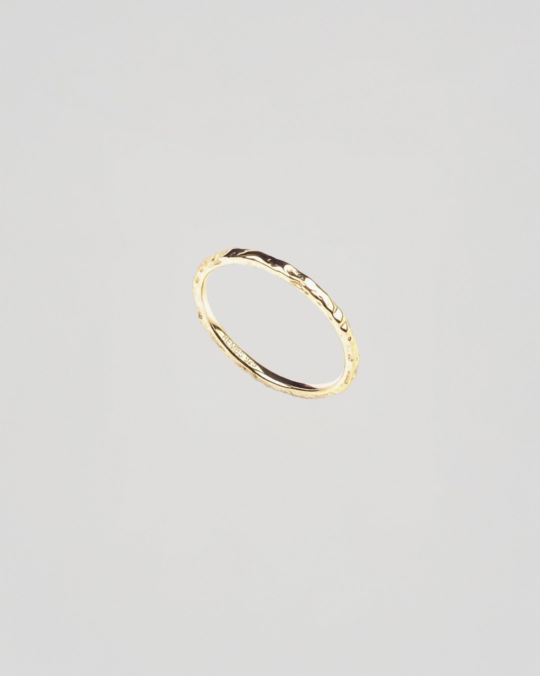 Hammered Slim Ring