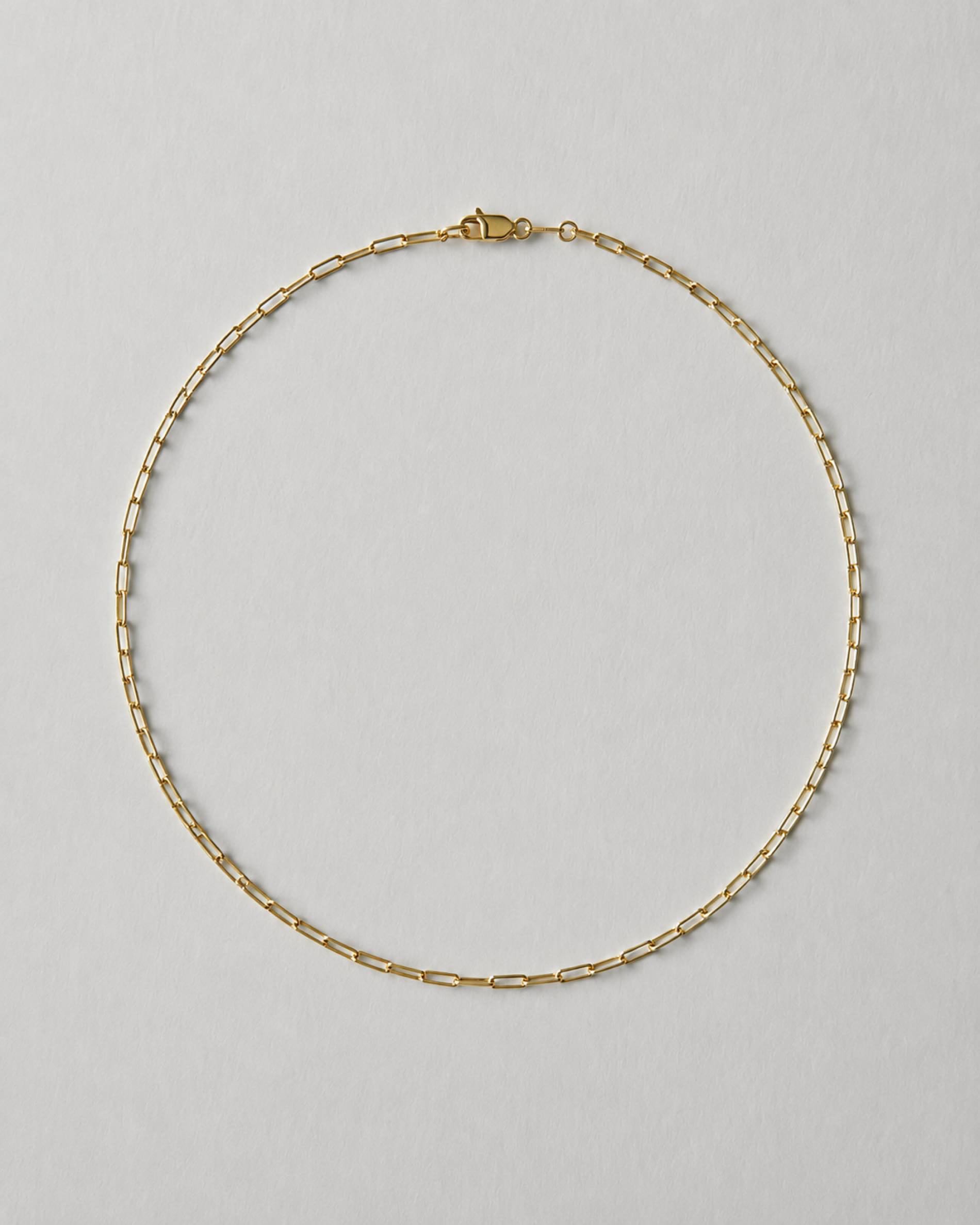 SLIM PAPERCLIP CHAIN NECKLACE